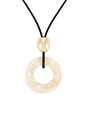 view 2 of 3 SAUTOIR PENDENTIF in White & Gold