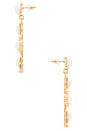view 2 of 2 BOUCLES D'OREILLES PENDANTES RAFAEL in Gold