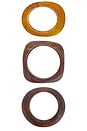 view 5 of 6 BRACELETS ASSORTIS in Brown