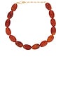 view 1 of 3 Beaded Necklace in Brown