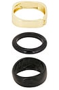 view 3 of 3 Bangle Bracelet Set in Black