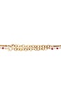 view 3 of 3 COLLIER À PLUSIEURS RANGS in Gold & Red