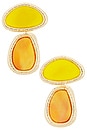 view 1 of 2 BOUCLES D'OREILLES PENDANTES VIBRANT in Peach &  Red