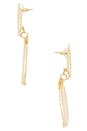 view 2 of 2 BOUCLES D'OREILLES PENDANTES VIBRANT in Peach &  Red