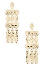 view 1 of 2 BOUCLES D'OREILLES PENDANTES TIERED in Gold