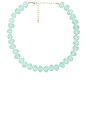 view 1 of 3 Beaded Acrylic Necklace in Mint