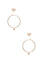 view 1 of 2 Cecil Heart Earring Set in Rose Gold