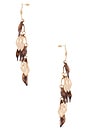 view 2 of 2 Wave Statement Stud Earings in Tortoise