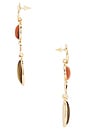 view 2 of 2 Vivi Statement Stud Earrings in Brown