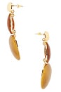 view 2 of 2 Dover Drop Stud Earrings in Brown