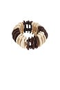 view 1 of 3 Bones Stretch Cuff in Brown & White