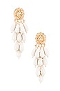 view 1 of 3 BOUCLES D'OREILLES PENDENTIFS WEEKEND in Gold & Ivory