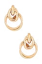 view 1 of 3 BOUCLES D'OREILLES CRÉOLE TWIN in Gold