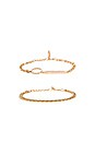 view 1 of 4 Rihanna Anklet in Gold