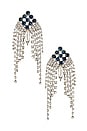 view 1 of 3 BOUCLES D'OREILLES PENDENTIFS LAURENT in Silver & Blue