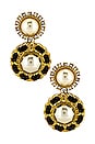 view 1 of 2 X REVOLVE Mademoiselle Earrings in Black & Gold