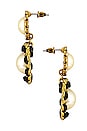 view 2 of 2 X REVOLVE Mademoiselle Earrings in Black & Gold