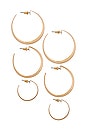 view 2 of 3 Jordy Hoops Earrings in Gold