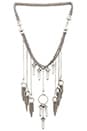 view 1 of 3 Dream Catcher Necklace in Burnished Silver