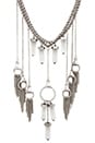view 2 of 3 Dream Catcher Necklace in Burnished Silver