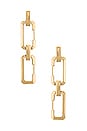 view 1 of 3 North Link Earrings in Gold