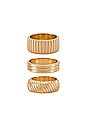 view 1 of 3 Goldie Ring Set in Gold