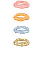 view 1 of 3 Orange Pastel Ring Set in Multi