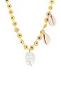 view 2 of 3 Shell Necklace in Yellow