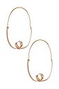 view 2 of 2 BOUCLES D'OREILLES THE CITY in Gold