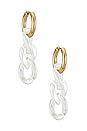 view 1 of 2 X REVOLVE Iridescent Link Hoops in Iridescent