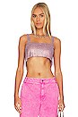 view 1 of 5 Cropped Chainmail Top in Pink