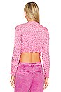view 3 of 4 Scrunch Top in Hot Pink