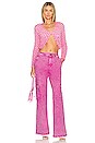 view 4 of 4 Scrunch Top in Hot Pink