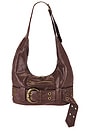 view 1 of 4 Brooke Studded Shoulder Bag in Brown