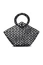 view 1 of 4 Geometric Top Handle Bag in Black