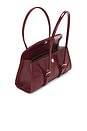 view 4 of 4 Delphine Double Buckle Shoulder Bag in Burgundy