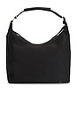 view 2 of 5 Faux Suede Top Handle Bag in Black