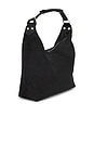view 3 of 5 Faux Suede Top Handle Bag in Black