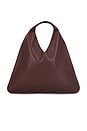 view 1 of 4 Mini Hobo Slouch Bag in Chocolate Brown