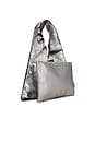 view 3 of 4 Luxe Hobo Slouch Bag in Silver Pony