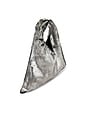 view 4 of 4 Luxe Hobo Slouch Bag in Silver Pony