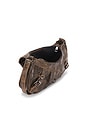 view 4 of 4 Vintage Buckle Shoulder Bag in Distressed Brown