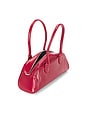 view 5 of 5 Patent Leather Bowler Bag in Red