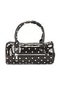 view 2 of 5 SAC À MAIN AVEC ANSE in Black White Polka Dots