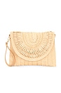 view 2 of 5 POCHETTE WOVEN CLUTCH BAG in Tan