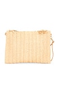 view 3 of 5 POCHETTE WOVEN CLUTCH BAG in Tan