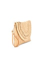 view 4 of 5 POCHETTE WOVEN CLUTCH BAG in Tan