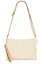 view 1 of 5 BOLSO SOBRE WOVEN CLUTCH BAG in Ivory