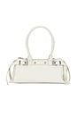 view 2 of 5 Faux Nappa Shoulder Bag in Ivory