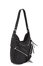 view 3 of 4 Leather Shoulder Bag in Black